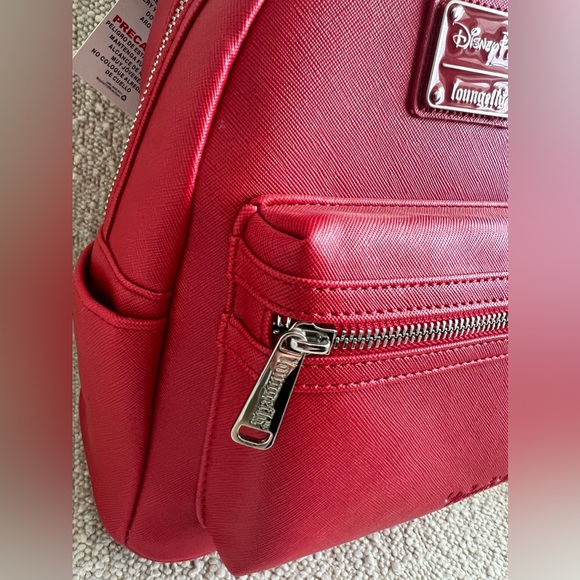 NEW!!! Disney Parks Loungefly Mini Backpack - Minnie Mouse - Red Sequin Bow - Picture 2 of 6